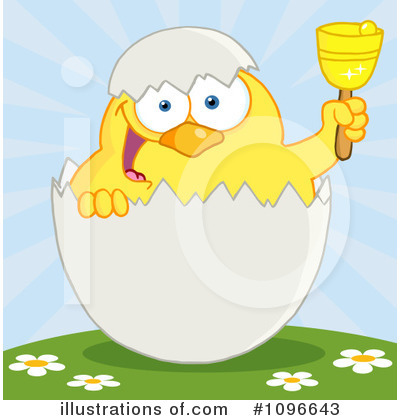 Royalty-Free (RF) Easter Chick Clipart Illustration by Hit Toon - Stock Sample #1096643