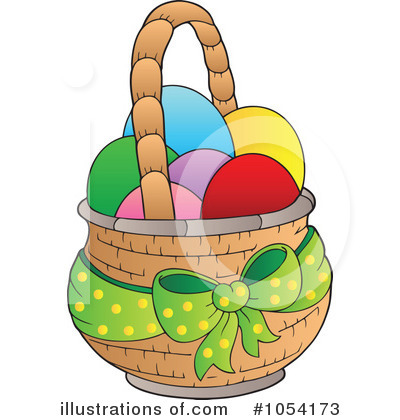 Easter Basket Clipart #1054173 by visekart