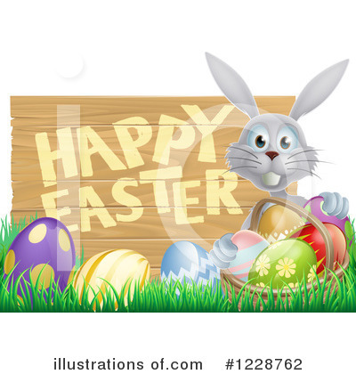 Easter Bunny Clipart #1228762 by AtStockIllustration