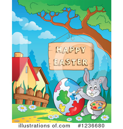 Royalty-Free (RF) Easter Clipart Illustration by visekart - Stock Sample #1236680