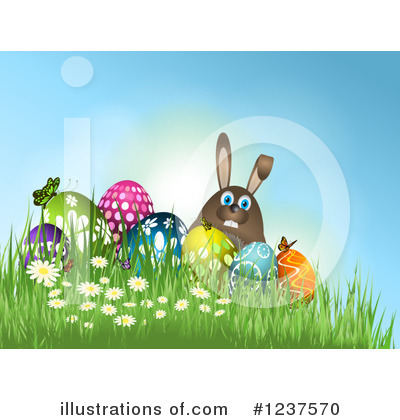 Royalty-Free (RF) Easter Clipart Illustration by KJ Pargeter - Stock Sample #1237570
