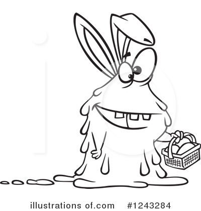Easter Bunny Clipart #1243284 by toonaday