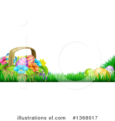 Easter Basket Clipart #1368017 by AtStockIllustration
