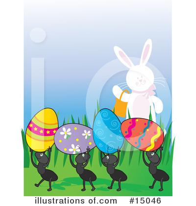 Easter Bunny Clipart #15046 by Maria Bell