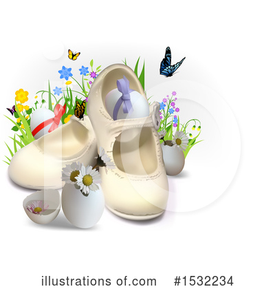 Baby Shoes Clipart #1532234 by dero