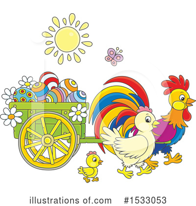 Rooster Clipart #1533053 by Alex Bannykh
