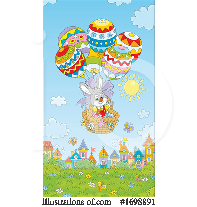 Hot Air Balloon Clipart #1698891 by Alex Bannykh