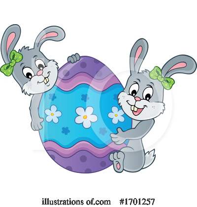 Easter Bunny Clipart #1701257 by visekart