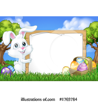 Easter Basket Clipart #1703784 by AtStockIllustration