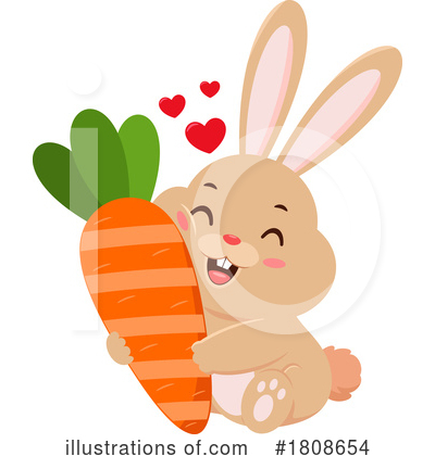 Easter Bunny Clipart #1808654 by Hit Toon