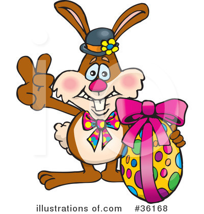 Rabbit Clipart #36168 by Dennis Holmes Designs