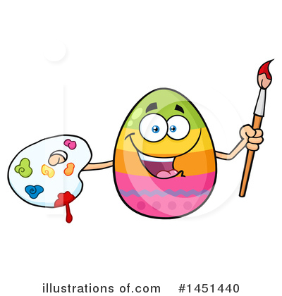 Royalty-Free (RF) Easter Egg Clipart Illustration by Hit Toon - Stock Sample #1451440