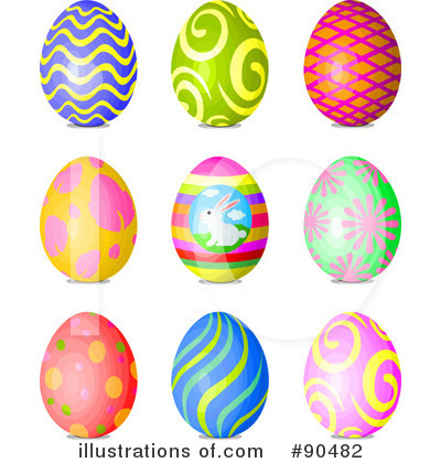 Royalty-Free (RF) Easter Egg Clipart Illustration by Pushkin - Stock Sample #90482