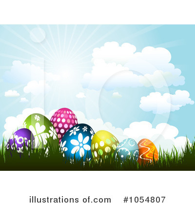Royalty-Free (RF) Easter Eggs Clipart Illustration by KJ Pargeter - Stock Sample #1054807