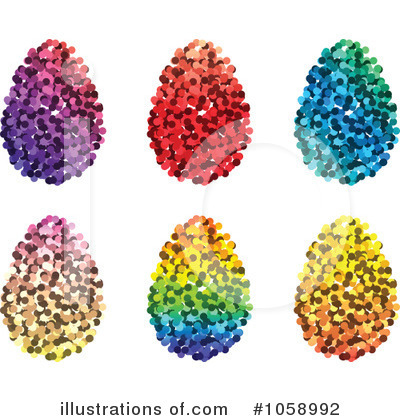 Royalty-Free (RF) Easter Eggs Clipart Illustration by Andrei Marincas - Stock Sample #1058992