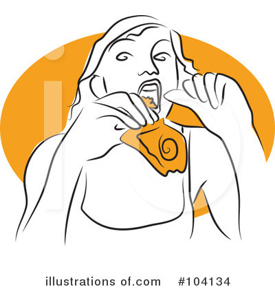 Royalty-Free (RF) Eating Clipart Illustration by Prawny - Stock Sample #104134