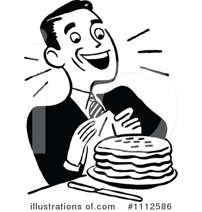 Royalty-Free (RF) Eating Clipart Illustration by Prawny Vintage - Stock Sample #1112586