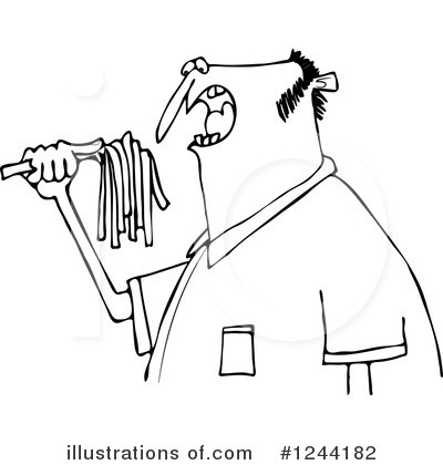 Royalty-Free (RF) Eating Clipart Illustration by djart - Stock Sample #1244182