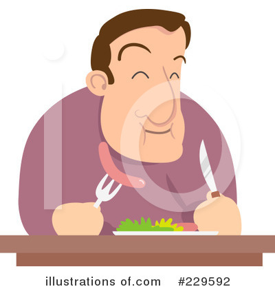 Royalty-Free (RF) Eating Clipart Illustration by Qiun - Stock Sample #229592