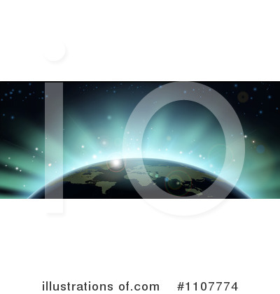 Northern Lights Clipart #1107774 by AtStockIllustration
