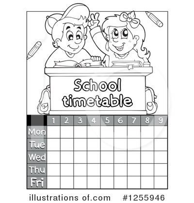 Time Table Clipart #1255946 by visekart