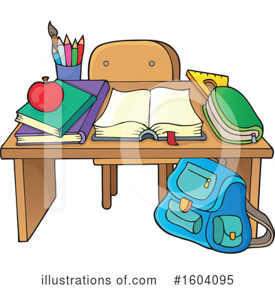 School Supplies Clipart #1604095 by visekart