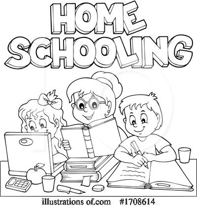 Home School Clipart #1708614 by visekart
