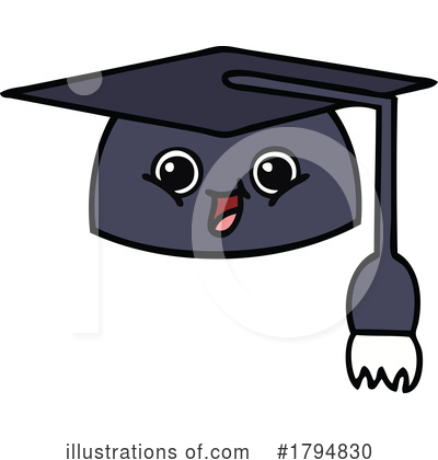 Graduation Cap Clipart #1794830 by lineartestpilot