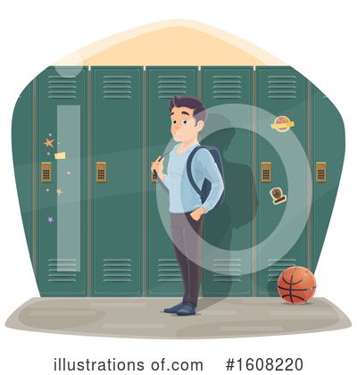 Lockers Clipart #1608220 by Vector Tradition SM