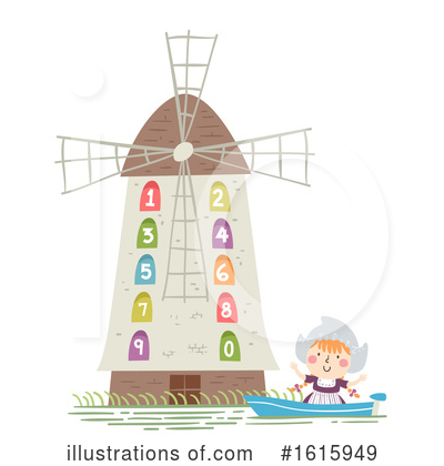 Windmill Clipart #1615949 by BNP Design Studio