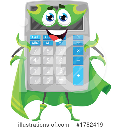 Calculator Clipart #1782419 by Vector Tradition SM