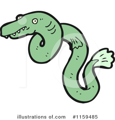 Royalty-Free (RF) Eel Clipart Illustration by lineartestpilot - Stock Sample #1159485