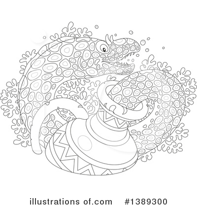 Royalty-Free (RF) Eel Clipart Illustration by Alex Bannykh - Stock Sample #1389300