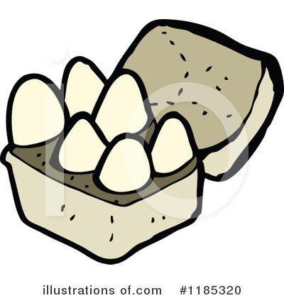 Royalty-Free (RF) Egg Carton Clipart Illustration by lineartestpilot - Stock Sample #1185320