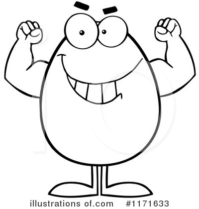 Royalty-Free (RF) Egg Clipart Illustration by Hit Toon - Stock Sample #1171633