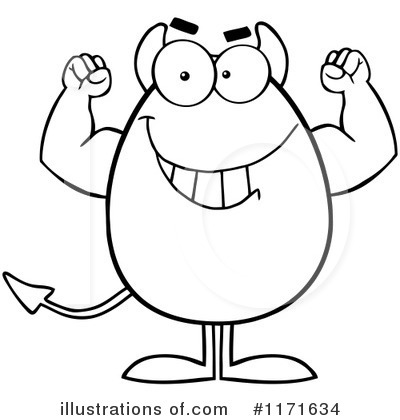 Royalty-Free (RF) Egg Clipart Illustration by Hit Toon - Stock Sample #1171634