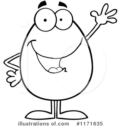 Royalty-Free (RF) Egg Clipart Illustration by Hit Toon - Stock Sample #1171635
