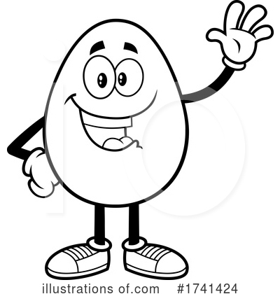 Royalty-Free (RF) Egg Clipart Illustration by Hit Toon - Stock Sample #1741424