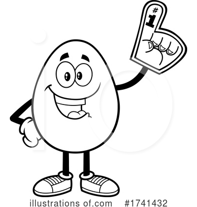 Royalty-Free (RF) Egg Clipart Illustration by Hit Toon - Stock Sample #1741432