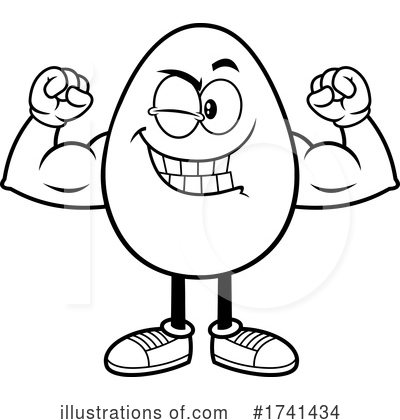 Royalty-Free (RF) Egg Clipart Illustration by Hit Toon - Stock Sample #1741434