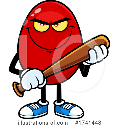 Baseball Bat Clipart #1741448 by Hit Toon