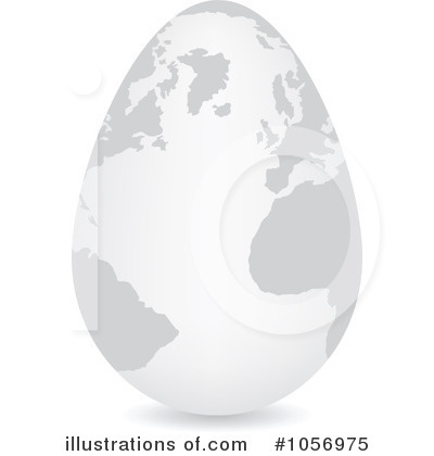 Royalty-Free (RF) Egg Globe Clipart Illustration by Andrei Marincas - Stock Sample #1056975