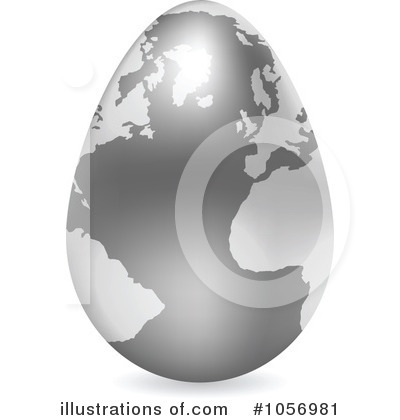 Royalty-Free (RF) Egg Globe Clipart Illustration by Andrei Marincas - Stock Sample #1056981