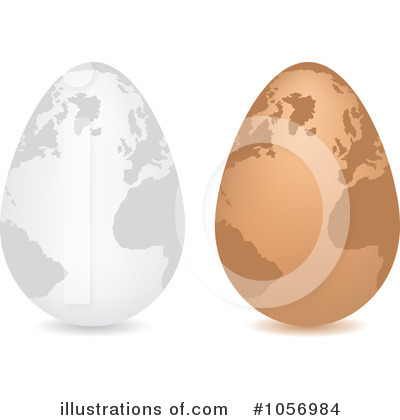 Royalty-Free (RF) Egg Globe Clipart Illustration by Andrei Marincas - Stock Sample #1056984