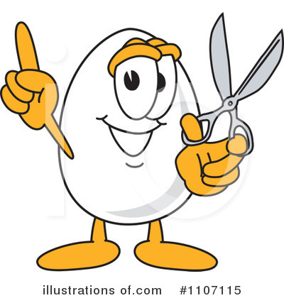 Royalty-Free (RF) Egg Mascot Clipart Illustration by Mascot Junction - Stock Sample #1107115