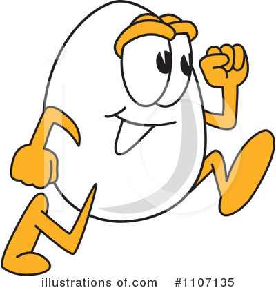 Royalty-Free (RF) Egg Mascot Clipart Illustration by Mascot Junction - Stock Sample #1107135