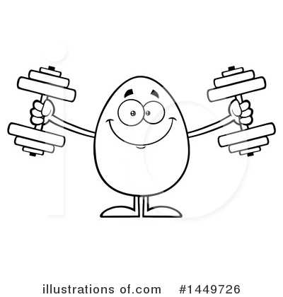 Royalty-Free (RF) Egg Mascot Clipart Illustration by Hit Toon - Stock Sample #1449726