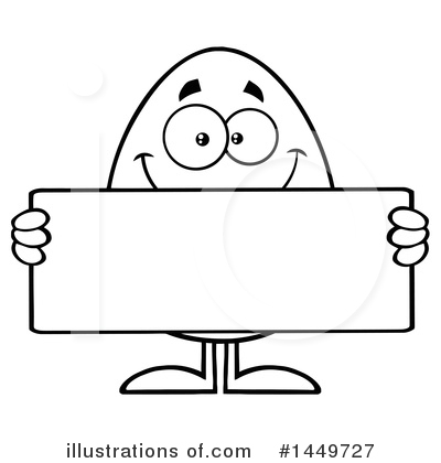 Royalty-Free (RF) Egg Mascot Clipart Illustration by Hit Toon - Stock Sample #1449727