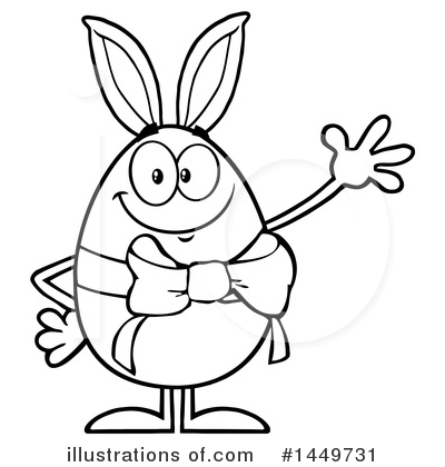 Royalty-Free (RF) Egg Mascot Clipart Illustration by Hit Toon - Stock Sample #1449731