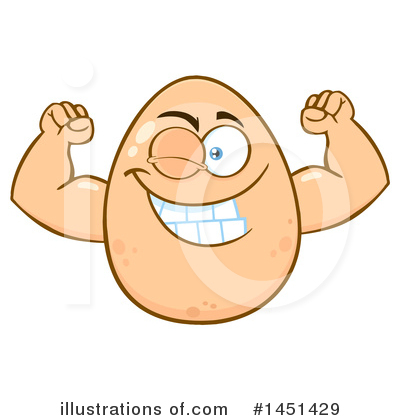 Royalty-Free (RF) Egg Mascot Clipart Illustration by Hit Toon - Stock Sample #1451429